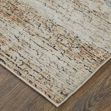 HomeRoots Rectangle Abstract Polypropylene Area Rug