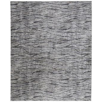 HomeRoots Rectangle Abstract Polypropylene Area Rug