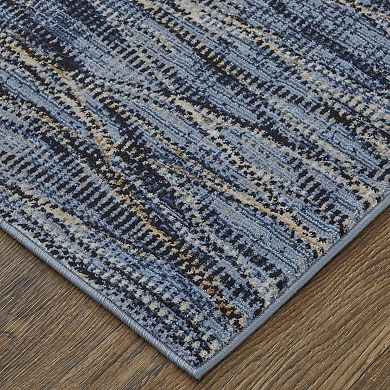 HomeRoots Rectangle Abstract Polypropylene Area Rug