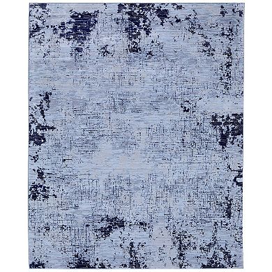 HomeRoots Rectangle Abstract Polypropylene Area Rug