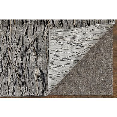 HomeRoots Rectangle Abstract Polypropylene Area Rug