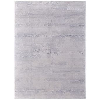 HomeRoots Rectangle Abstract Polypropylene Area Rug
