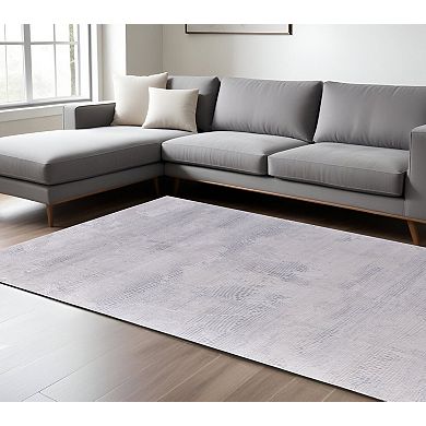 HomeRoots Rectangle Abstract Polypropylene Area Rug