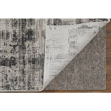 HomeRoots Rectangle Abstract Polypropylene Area Rug