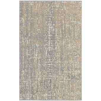 HomeRoots Rectangle Abstract Polypropylene, Polyester Area Rug