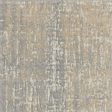 HomeRoots Rectangle Abstract Polypropylene, Polyester Area Rug