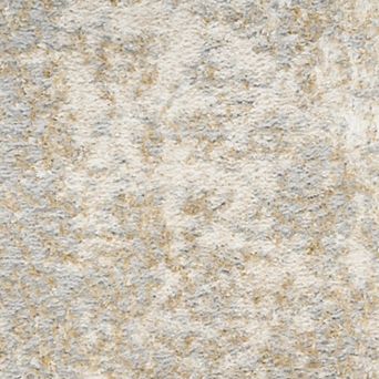 HomeRoots Rectangle Abstract Polyester Area Rug