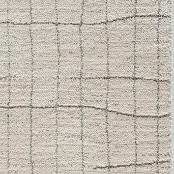 HomeRoots Runner Abstract Polypropylene, Polyester Area Rug