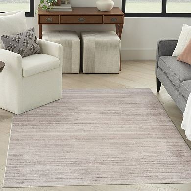 HomeRoots Rectangle Abstract Polyester Blend Area Rug