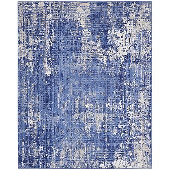HomeRoots Rectangle Abstract Polypropylene Area Rug