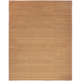 HomeRoots Rectangle Abstract Polyester Blend Area Rug