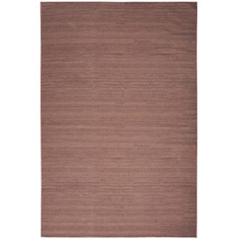 HomeRoots Rectangle Abstract Polyester Blend Area Rug