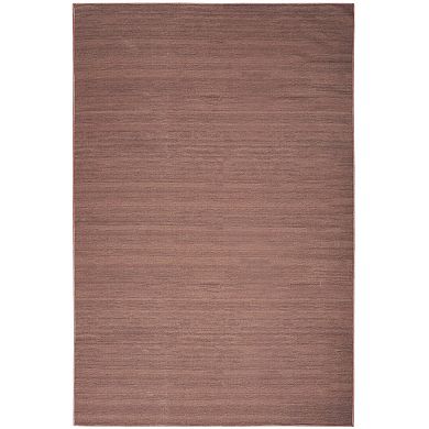 HomeRoots Rectangle Abstract Polyester Blend Area Rug