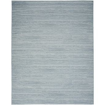 HomeRoots Rectangle Abstract Polyester Blend Area Rug
