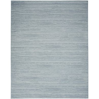 HomeRoots Rectangle Abstract Polyester Blend Area Rug
