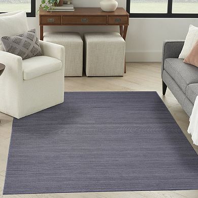 HomeRoots Rectangle Abstract Polyester Blend Area Rug