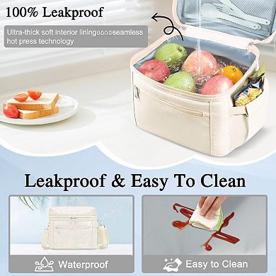 Insulated Leak-proof Lunch Cooler Bag Portable Lightweight