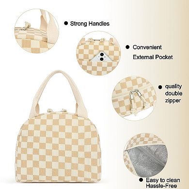 Corduroy Lunch Tote Women Work Picnic Travel