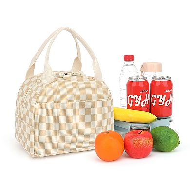 Corduroy Lunch Tote Women Work Picnic Travel