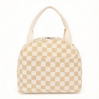 Corduroy Lunch Tote Women Work Picnic Travel