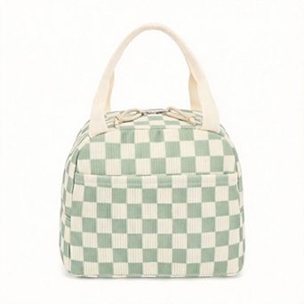 Corduroy Lunch Tote Women Work Picnic Travel
