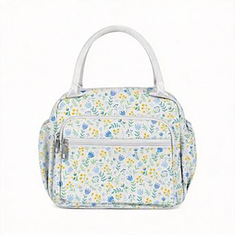 Lunch Bag Women Quilted Cooler Waterproof Butterfly