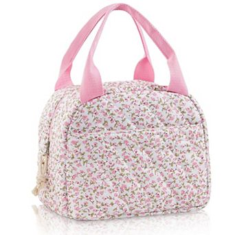 Lunch Bag Women Insulated Cooler Corduroy Tote Leakproof Travel Work Picnic
