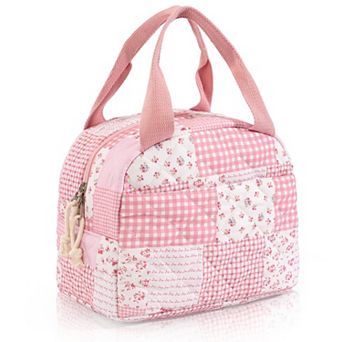 Lunch Bag Women Insulated Cooler Corduroy Tote Leakproof Travel Work Picnic