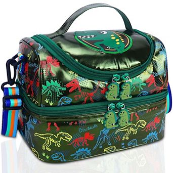 Lunch Bag Double Decker Cooler Box Washable Reusable School