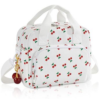 Quilted Lunch Bag Women Leakproof Cooler Tote