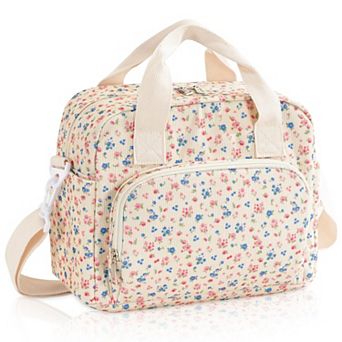 Quilted Lunch Bag Women Leakproof Cooler Tote