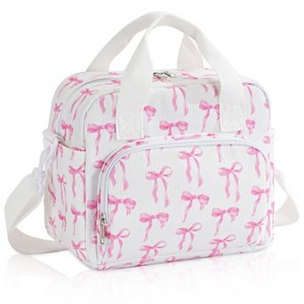 Quilted Lunch Bag Women Leakproof Cooler Tote