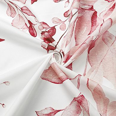 Eucalyptus Leaves Shower Curtain Watercolor Plant Bathroom Decor