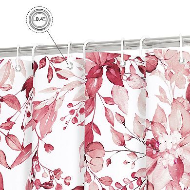Eucalyptus Leaves Shower Curtain Watercolor Plant Bathroom Decor
