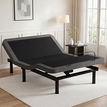 Twin XL Massage Adjustable Bed Frame,Updated Bed Base with Thickened Foam Frame