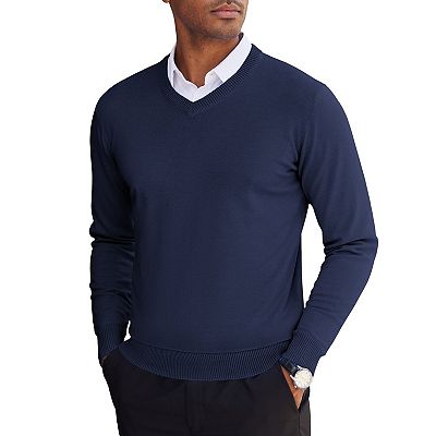 mens dress sweater The Original Cashmere V-Neck Men's Granite / XS Crafted from a premium wool Men's Classic Cashmere V-Neck Sweater