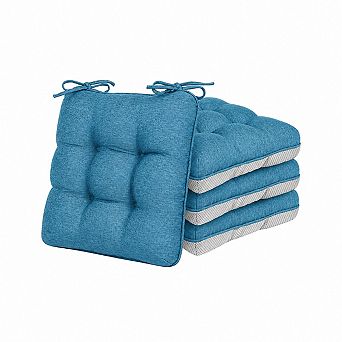 Memory Foam Chair Cushions Set For Indoor Outdoor Dining Office Patio Support