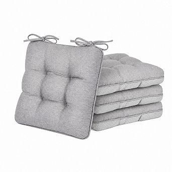 Memory Foam Chair Cushions Set For Indoor Outdoor Dining Office Patio Support