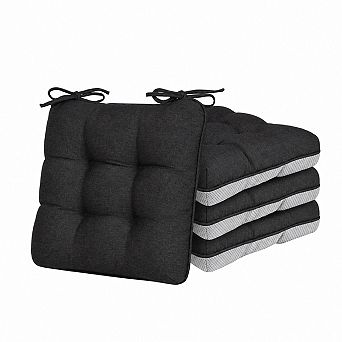 Memory Foam Chair Cushions Set Non Slip Comfort Support For Indoor Outdoor Use