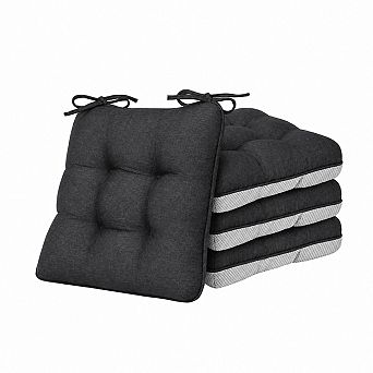 Memory Foam Chair Cushions Set Indoor Outdoor Non Slip Support Seat Pads for Home Office Patio