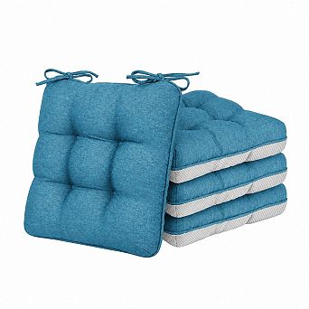 Memory Foam Chair Cushions Set Indoor Outdoor Non Slip Support Seat Pads for Home Office Patio