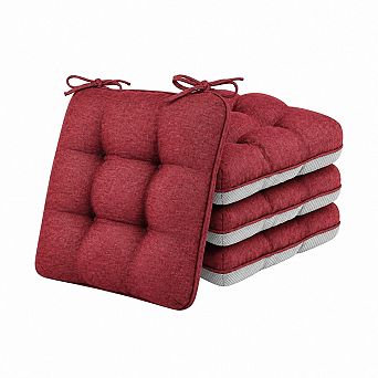Memory Foam Chair Cushions Set Indoor Outdoor Non Slip Support Seat Pads for Home Office Patio