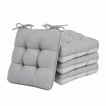 Memory Foam Chair Cushions Set Indoor Outdoor Non Slip Support Seat Pads for Home Office Patio