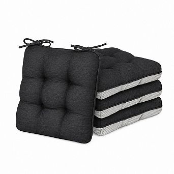 Memory Foam Chair Cushions Non Slip Ties Comfort Support For Indoor Outdoor Use