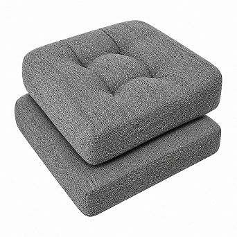 Tufted Chenille Dining Chair Cushions Non Slip Soft Supportive Seat Pads