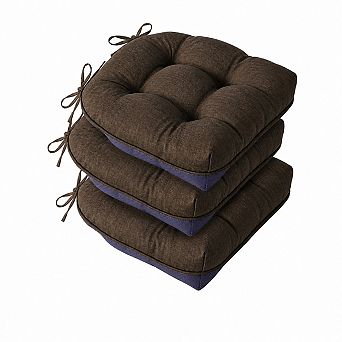 Tufted Dining Chair Cushions Non Slip Foam Pads Indoor Outdoor Comfort Seat Pads