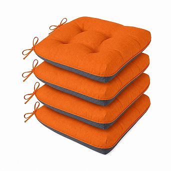 Tufted Dining Chair Cushions Non Slip Foam Pads Indoor Outdoor Comfort Seat Pads
