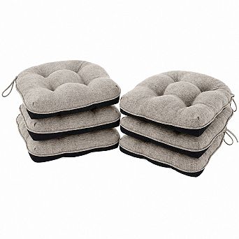 Memory Foam Dining Chair Cushions Set of 4 Non Slip Tied Comfort Pads