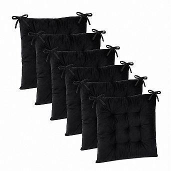 Soft Fluffy Chair Cushions With Ties Non Slip Comfort Seat Pads For Home Office