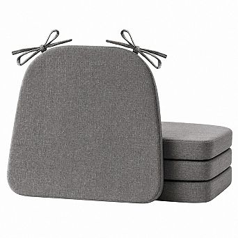 Non Slip Dining Chair Cushions Foam Support Removable Cover Tied Secure Fit Indoor Seat Pads